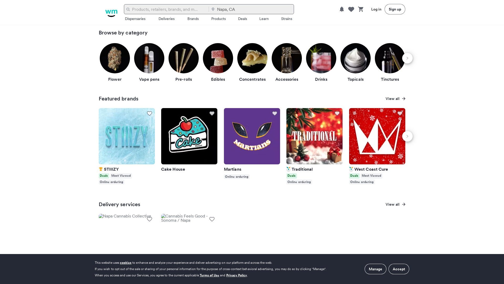 weedmaps.com Desktop Screenshot