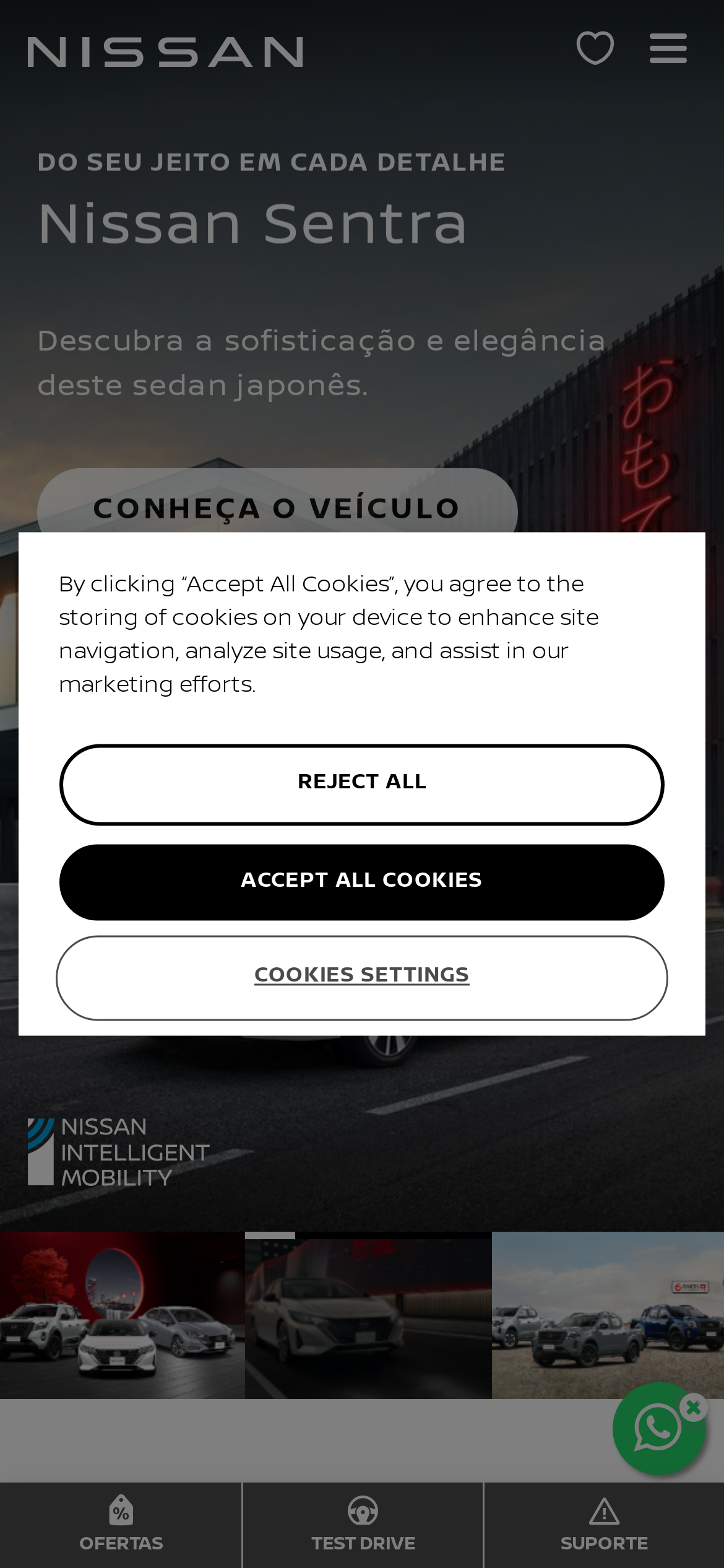 nissan.com.br Mobile Screenshot