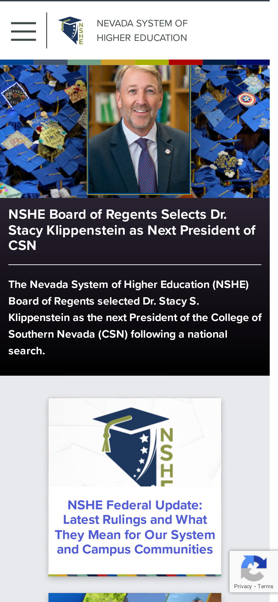 nevada.edu Mobile Screenshot