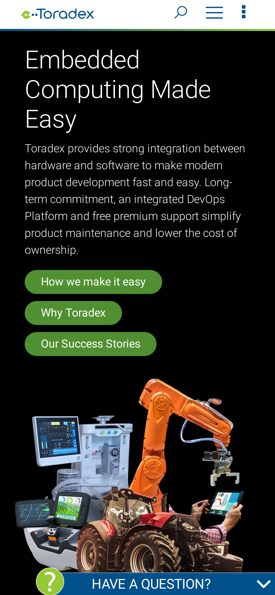 toradex.com Mobile Screenshot