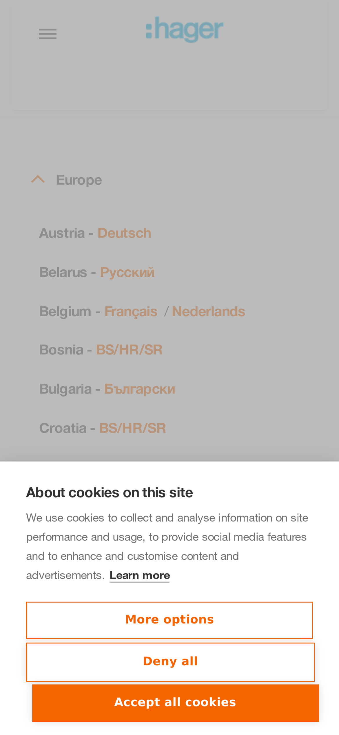 hager.com Mobile Screenshot