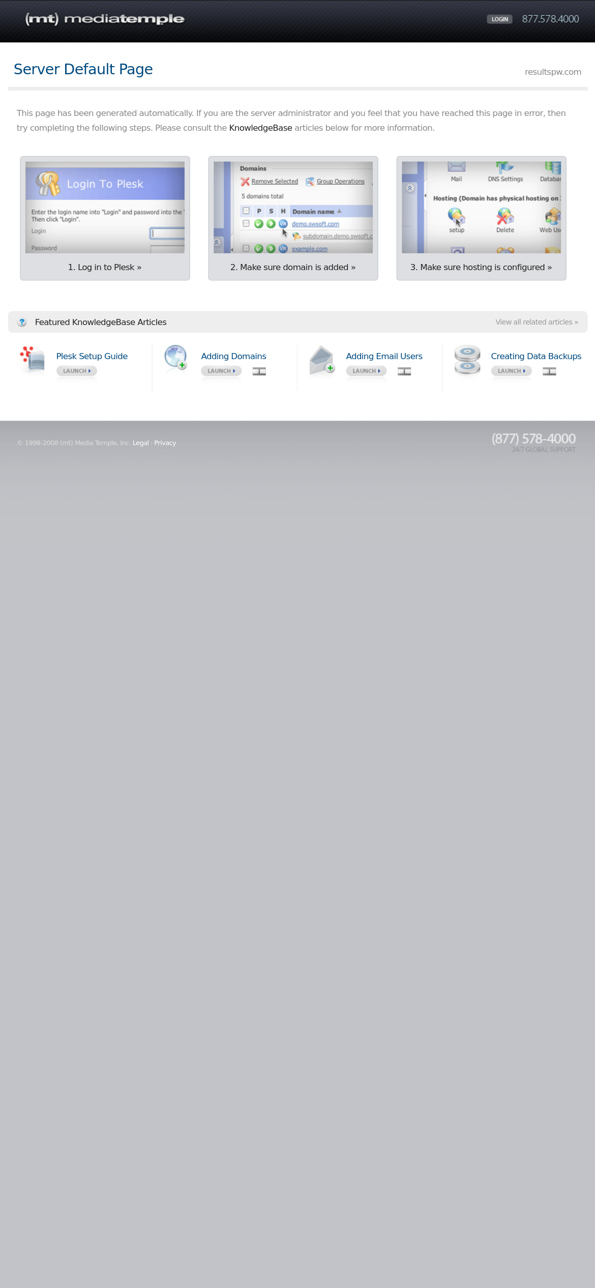 resultspw.com Mobile Screenshot