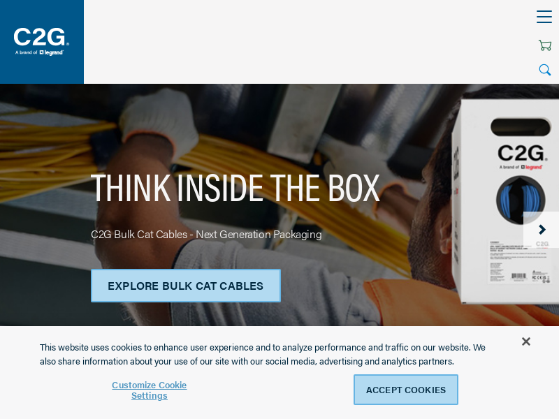 cablestogo.com Desktop Screenshot