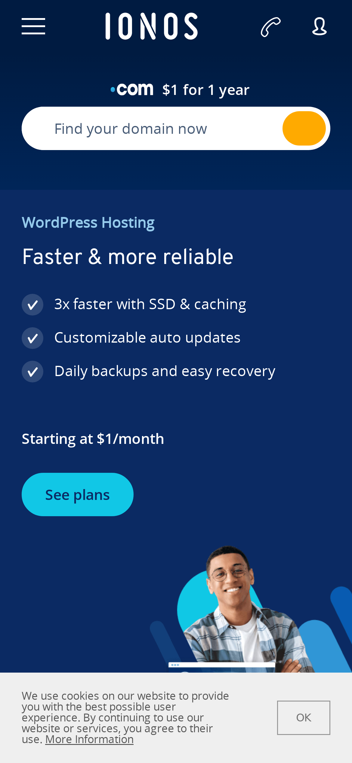 ionos.com Mobile Screenshot