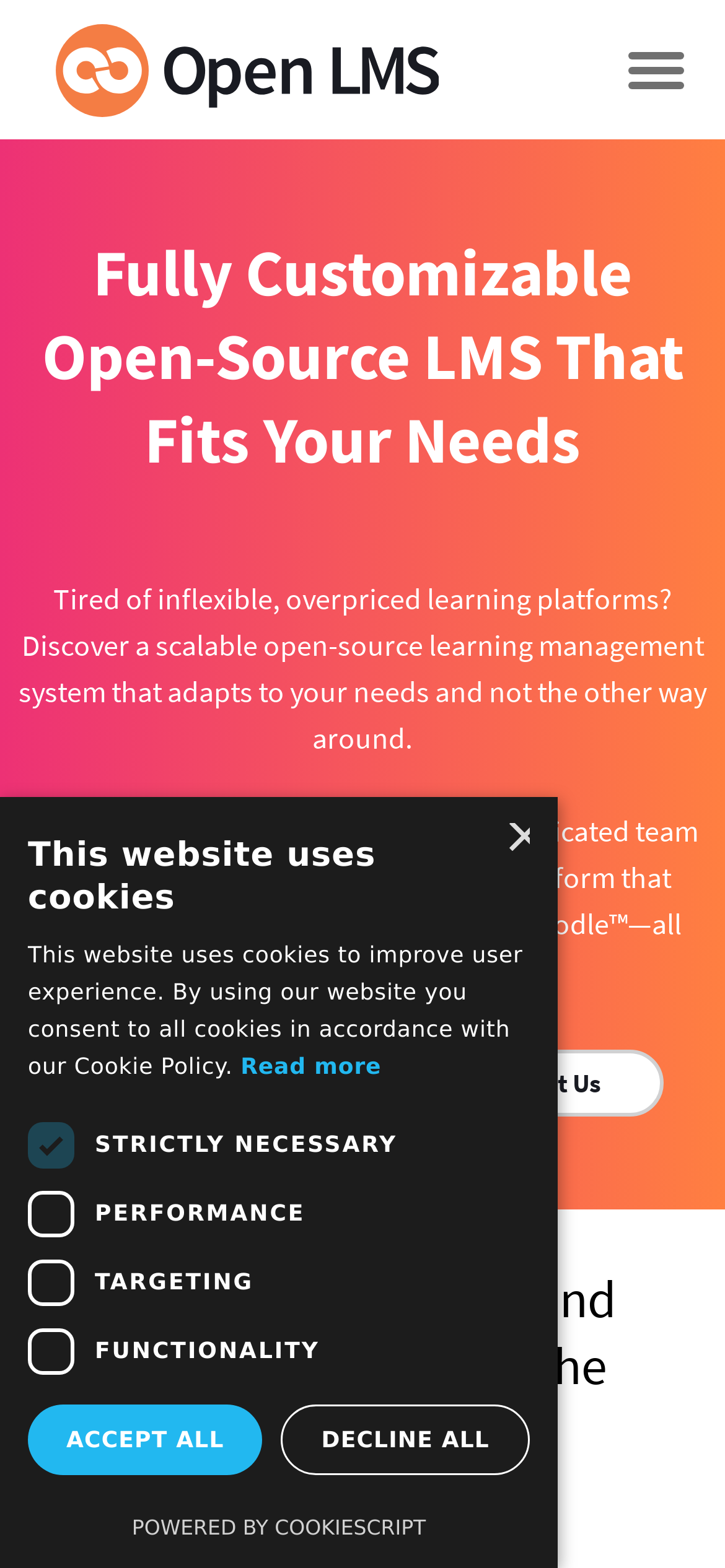 openlms.net Mobile Screenshot