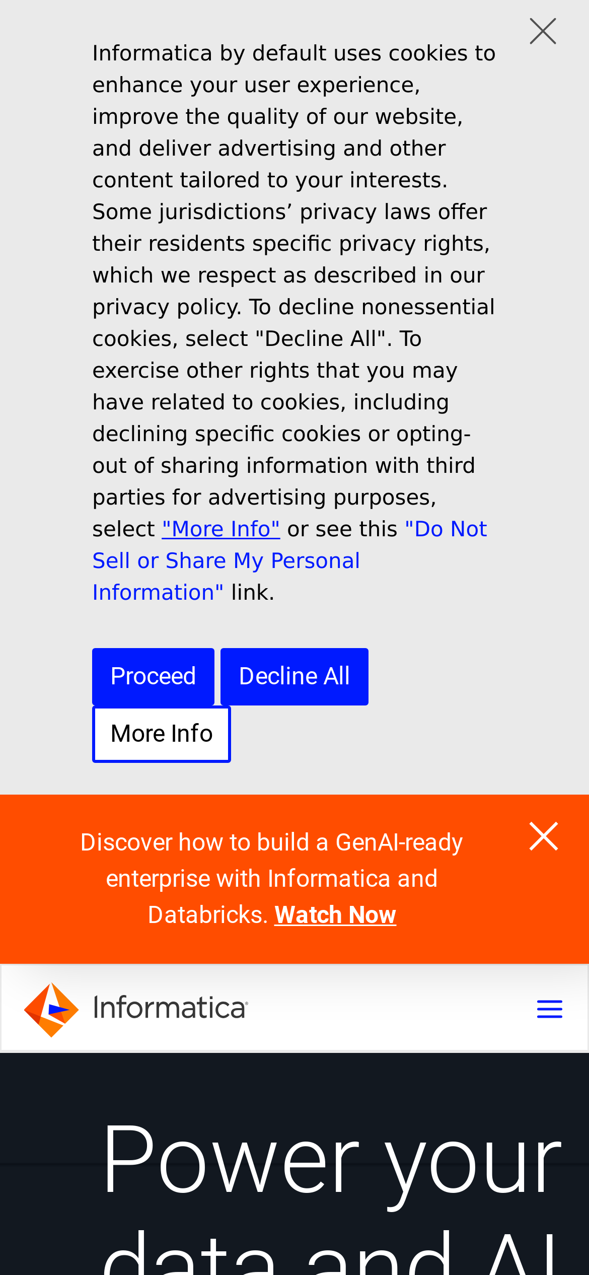 informatica.com Mobile Screenshot