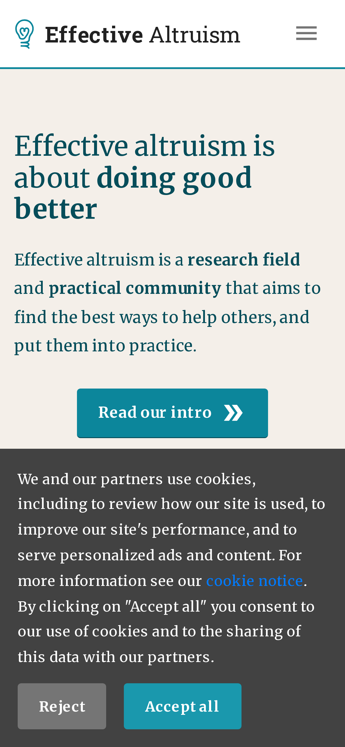 effectivealtruism.org Mobile Screenshot