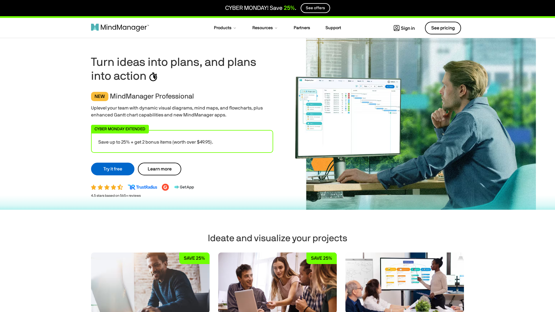 mindjet.com Desktop Screenshot