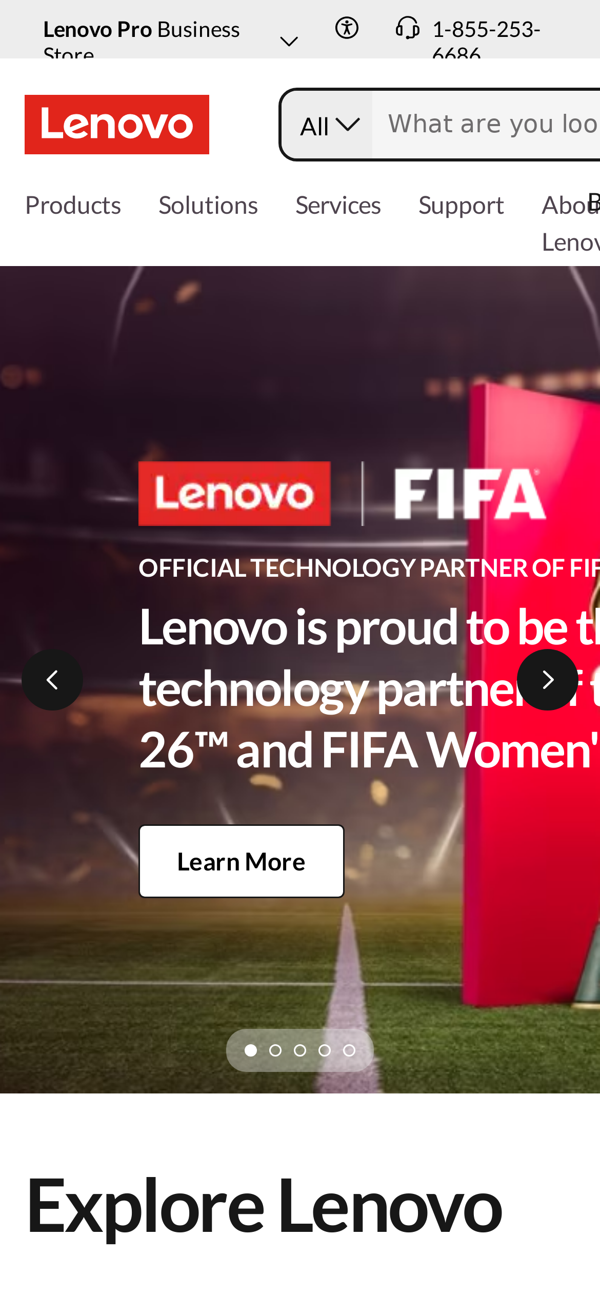 lenovo.com Mobile Screenshot