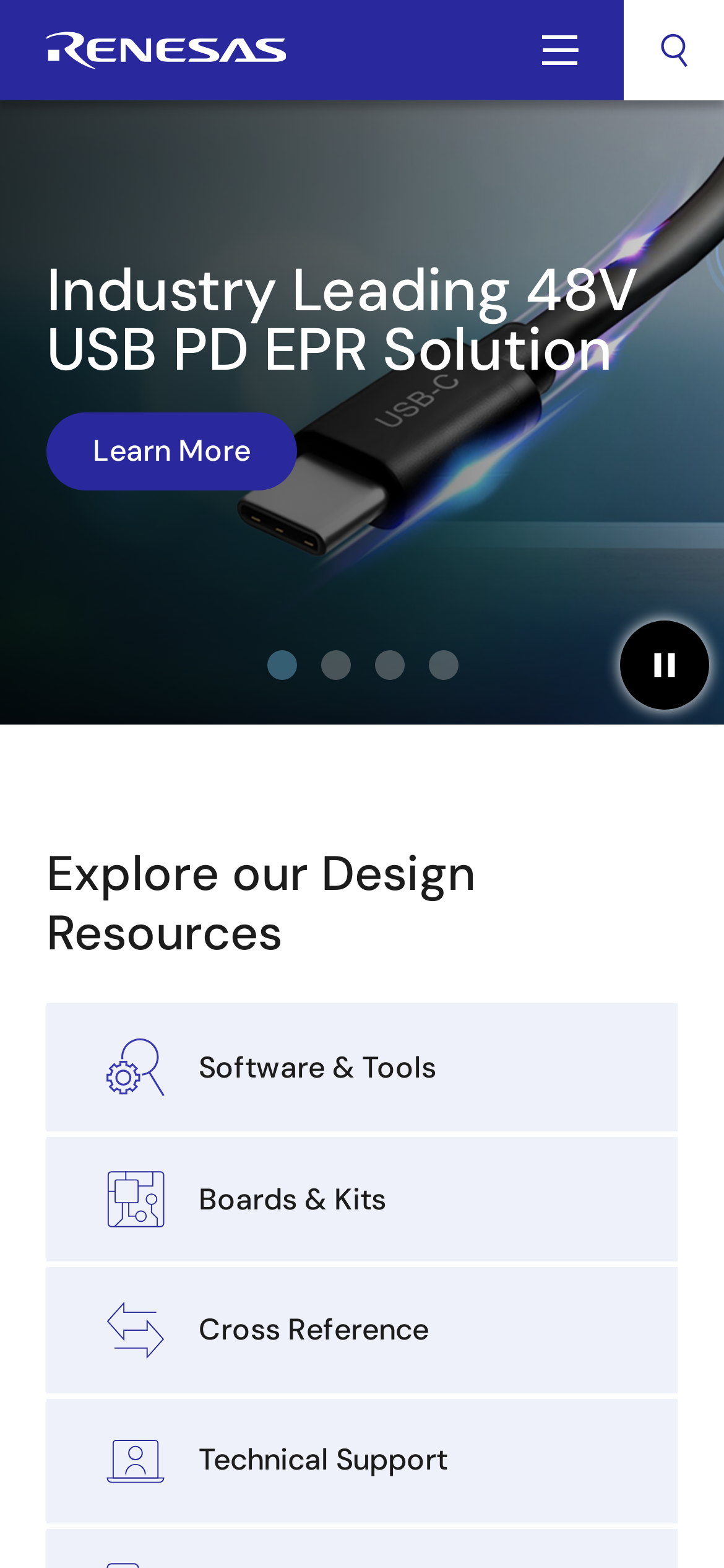 renesas.com Mobile Screenshot